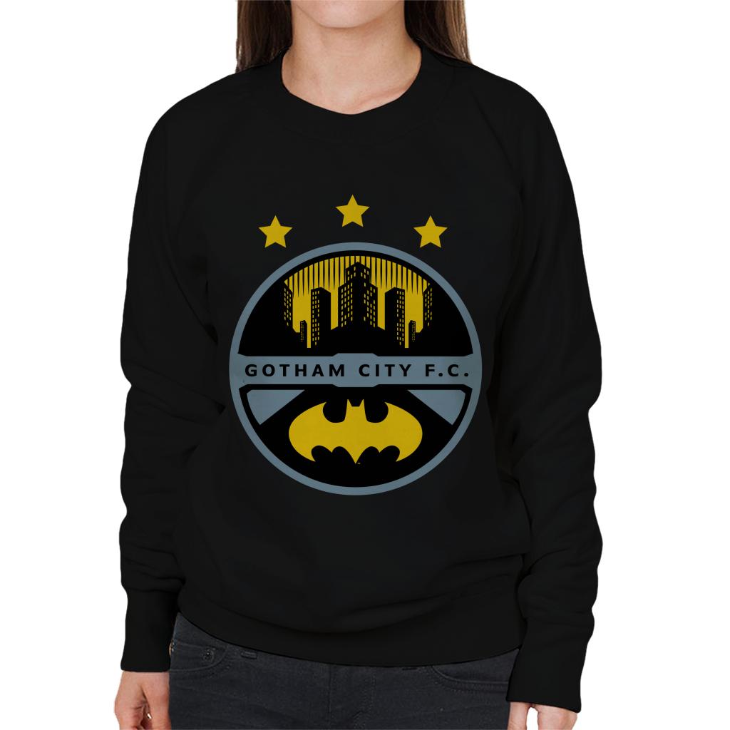 Batman Sports Gotham City FC Badge Women's Sweatshirt-ALL + EVERY