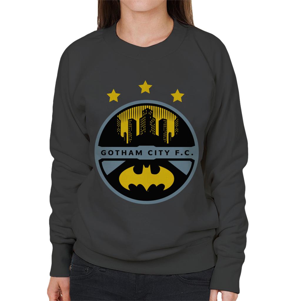 Batman Sports Gotham City FC Badge Women's Sweatshirt-ALL + EVERY