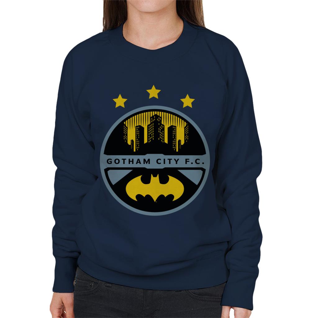 Batman Sports Gotham City FC Badge Women's Sweatshirt-ALL + EVERY