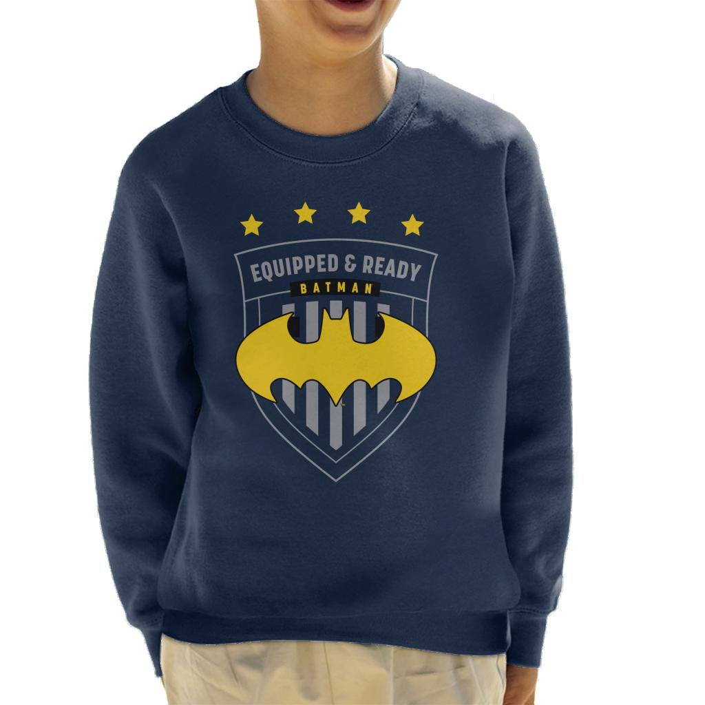 Batman Sports Equipped And Ready Kid's Sweatshirt-ALL + EVERY