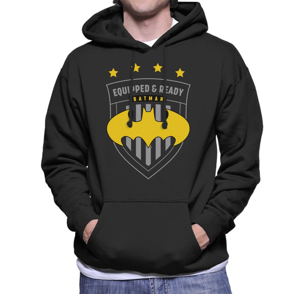 Batman Sports Equipped And Ready Men's Hooded Sweatshirt-ALL + EVERY