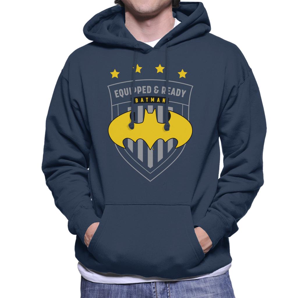 Batman Sports Equipped And Ready Men's Hooded Sweatshirt-ALL + EVERY