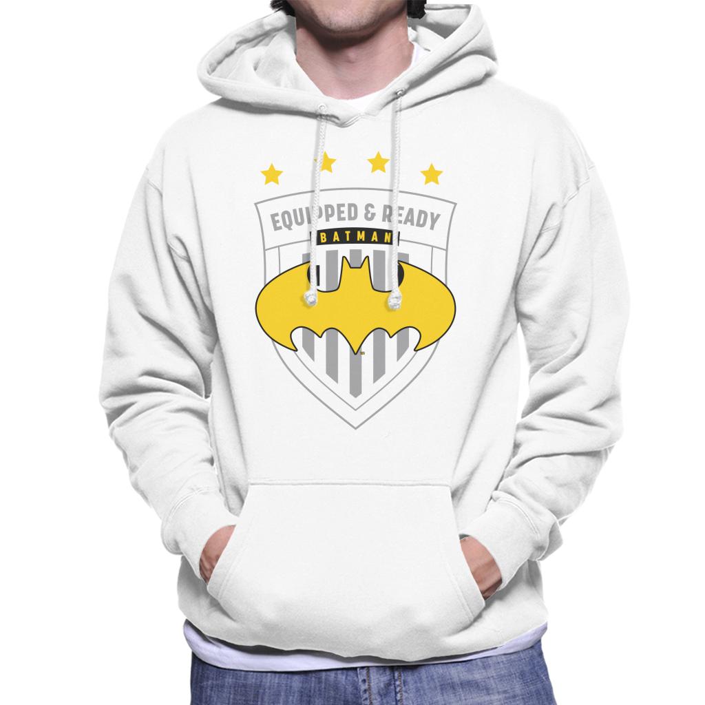 Batman Sports Equipped And Ready Men's Hooded Sweatshirt-ALL + EVERY