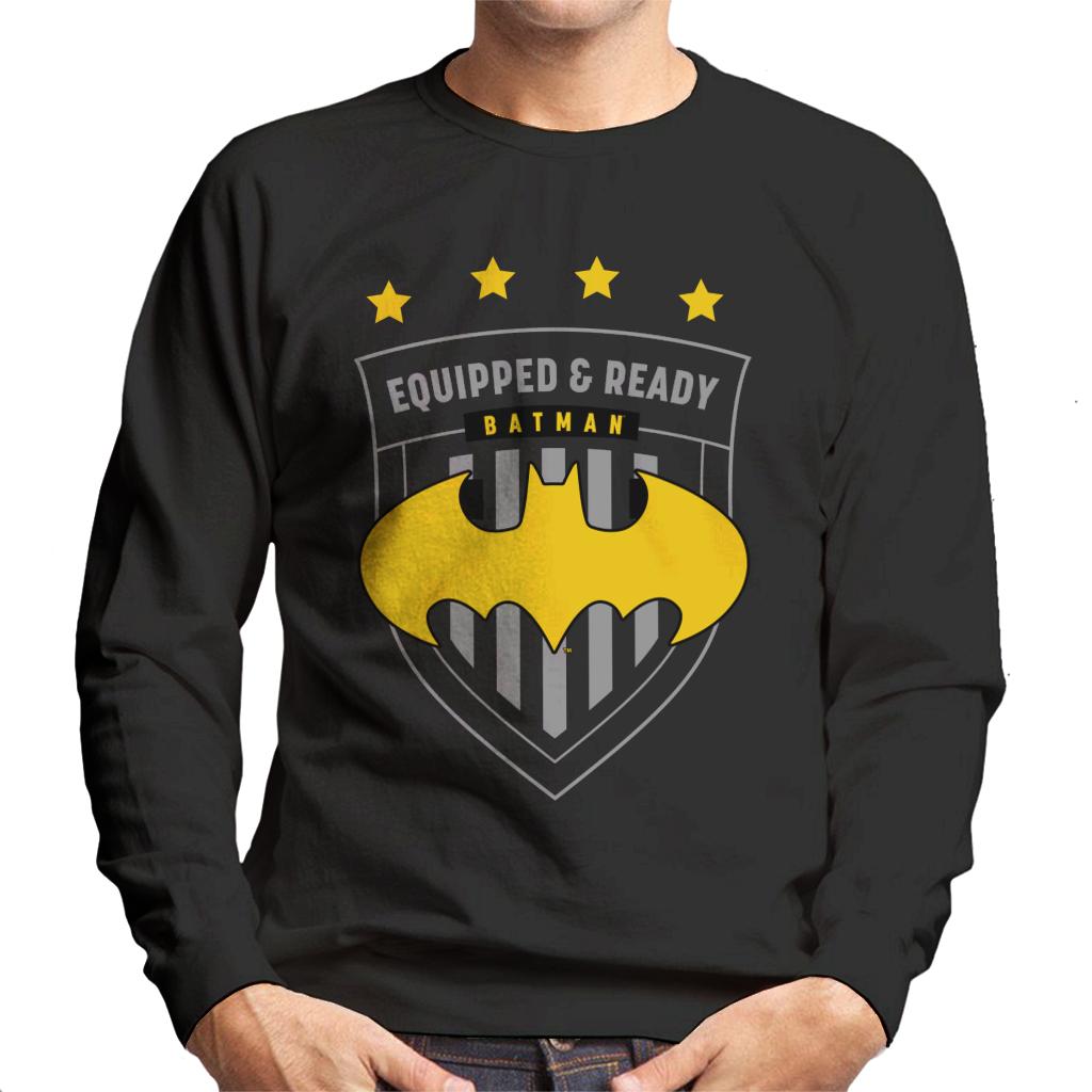 Batman Sports Equipped And Ready Men's Sweatshirt-ALL + EVERY