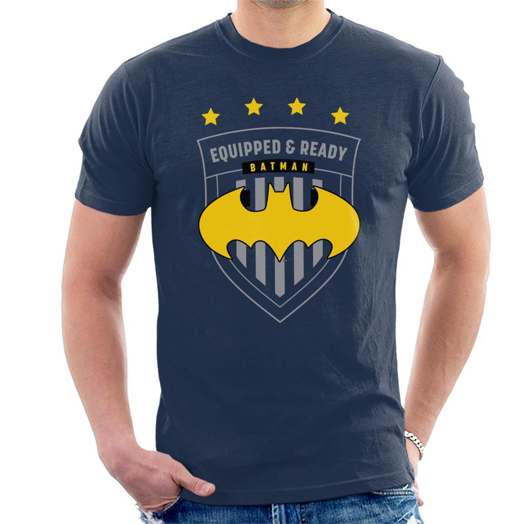 Batman Sports Equipped And Ready Men's T-Shirt-ALL + EVERY