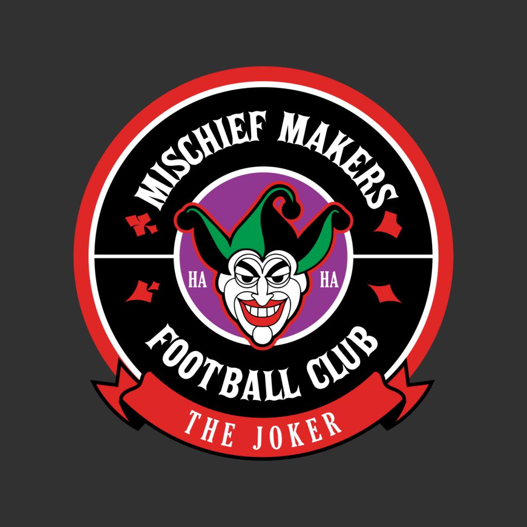 Batman Sports Mischief Makers FC The Joker Kid's T-Shirt-ALL + EVERY