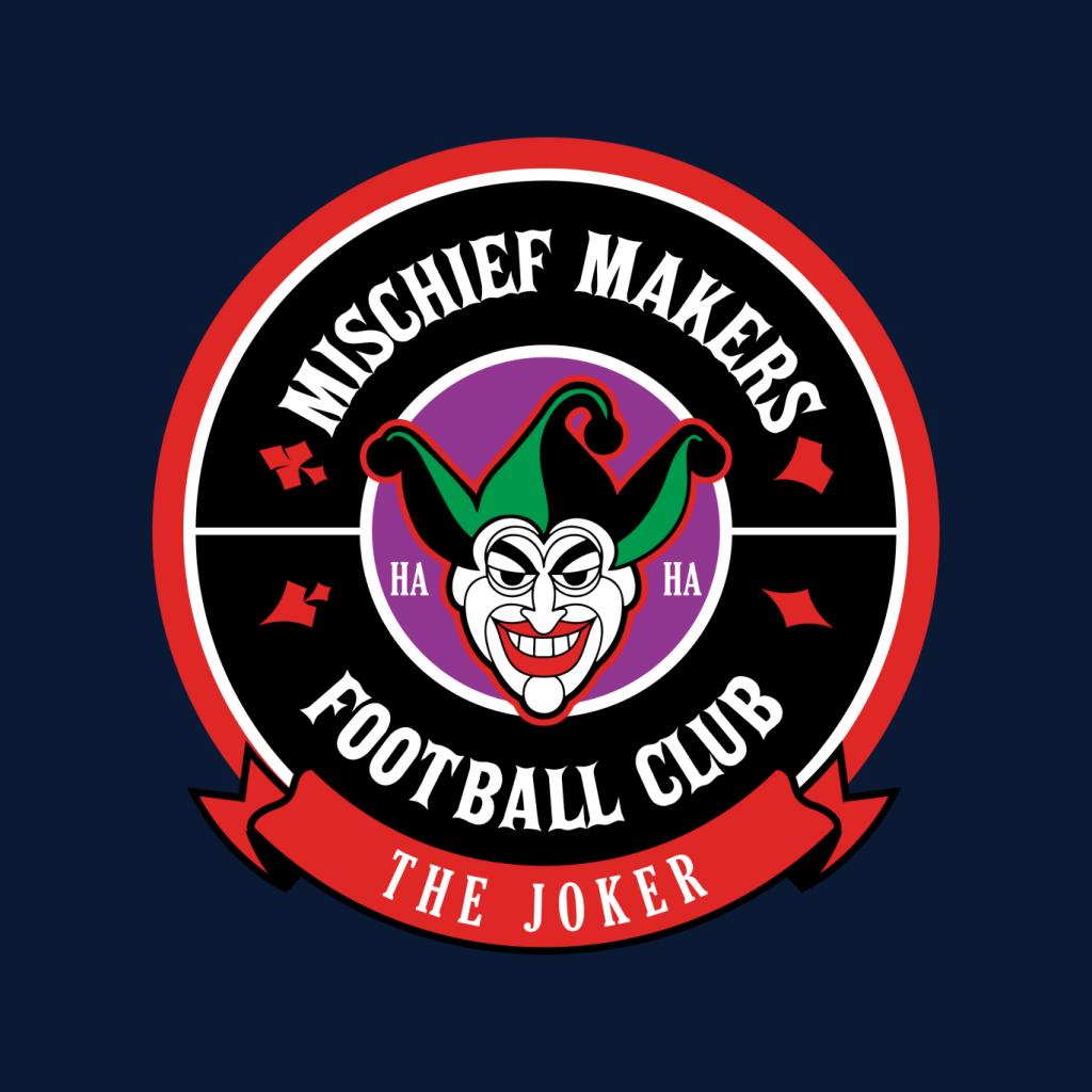 Batman Sports Mischief Makers FC The Joker Men's T-Shirt-ALL + EVERY