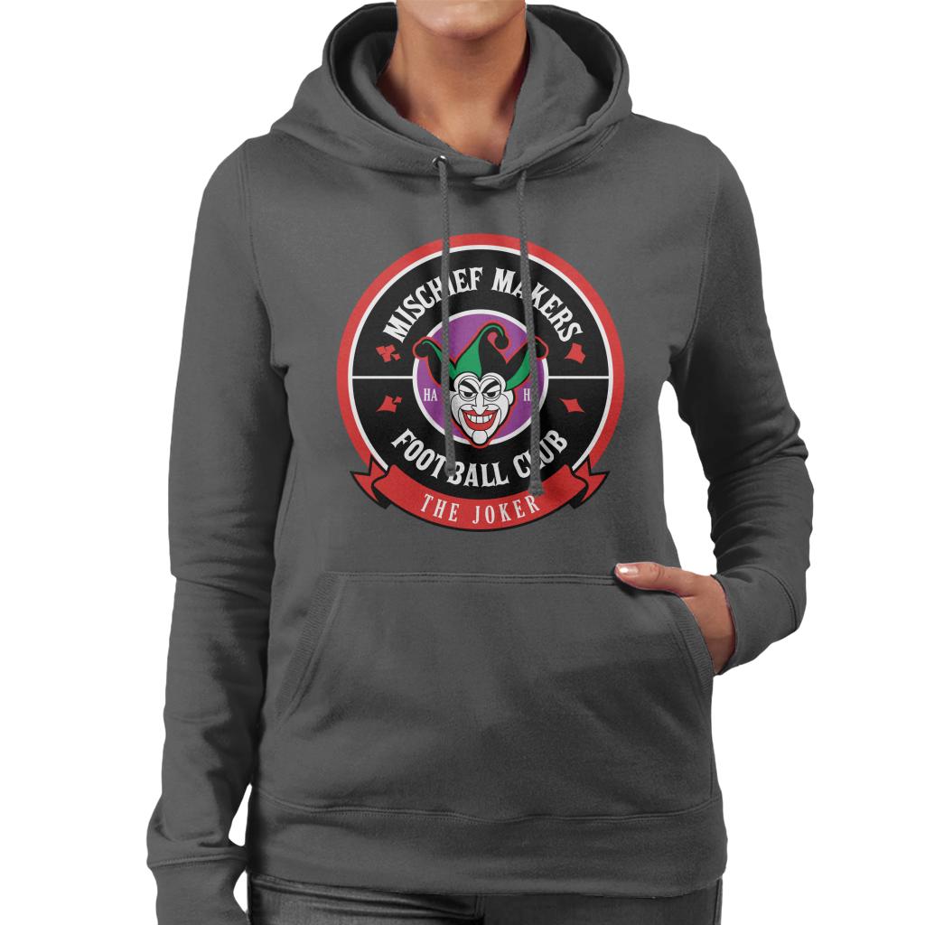 Batman Sports Mischief Makers FC The Joker Women's Hooded Sweatshirt-ALL + EVERY