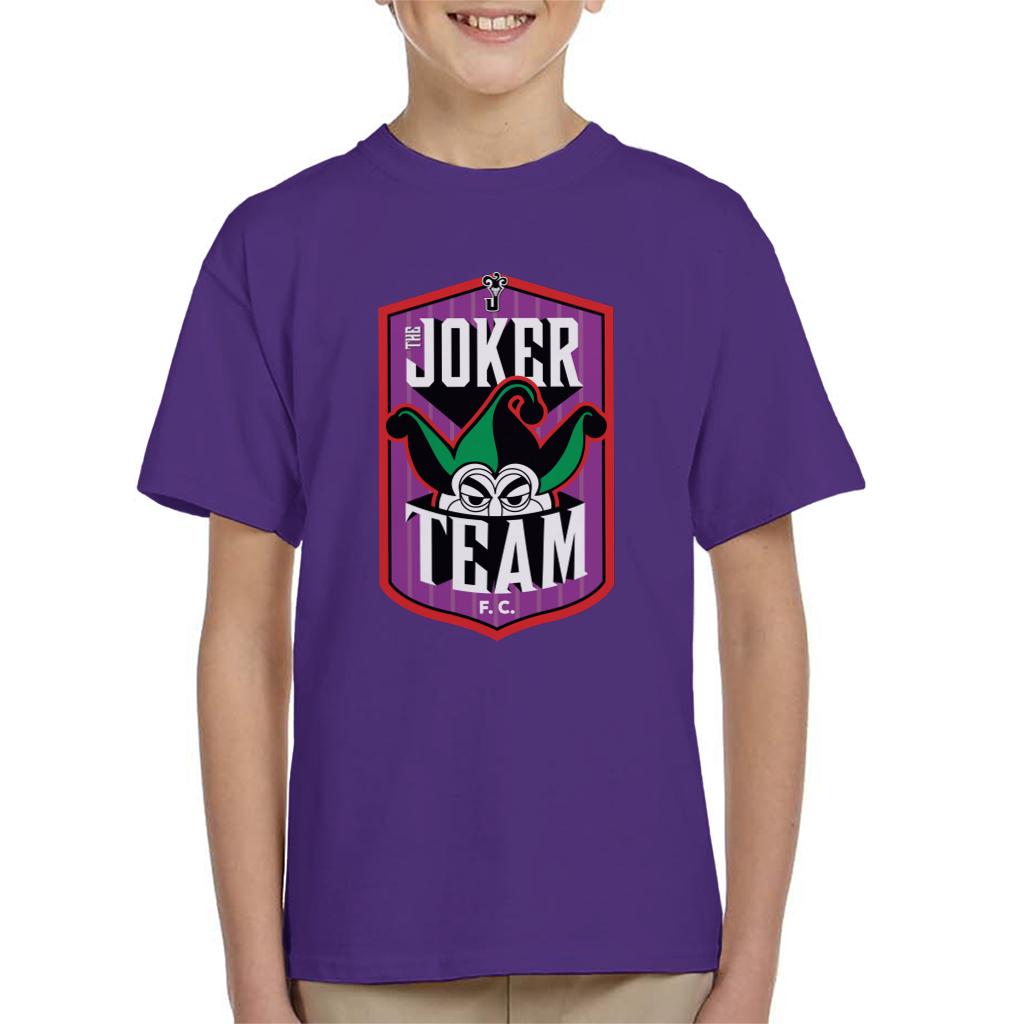 Batman Sports The Joker FC Team Kid's T-Shirt-ALL + EVERY