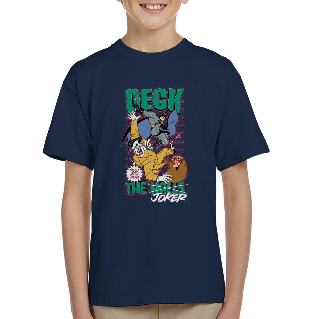 Batman Christmas Deck The Joker Kid's T-Shirt