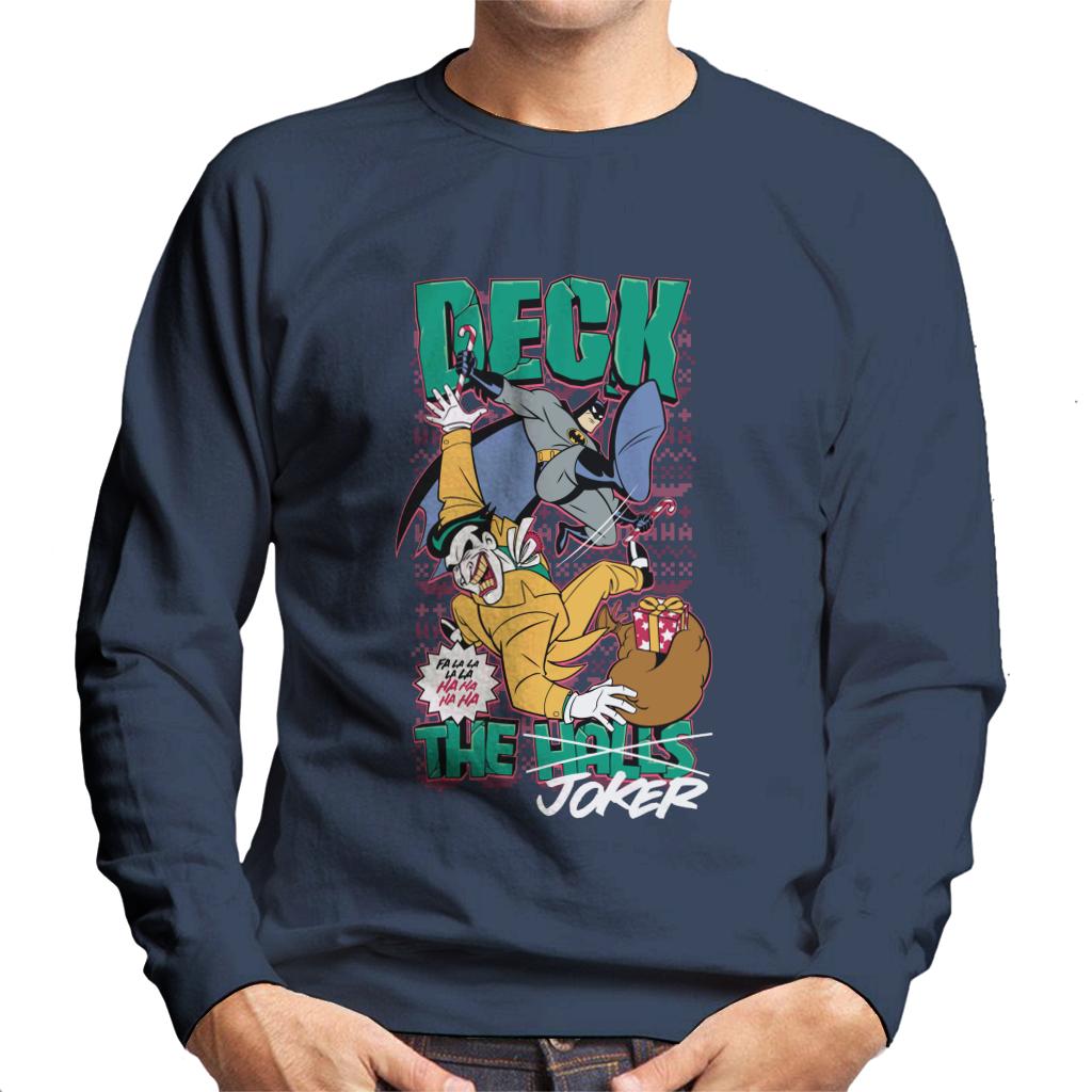 Batman Christmas Deck The Joker Men's Sweatshirt