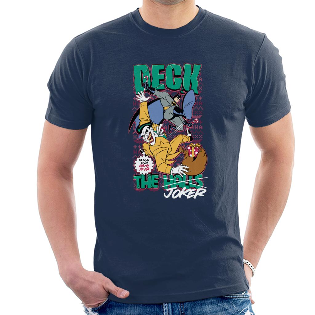 Batman Christmas Deck The Joker Men's T-Shirt