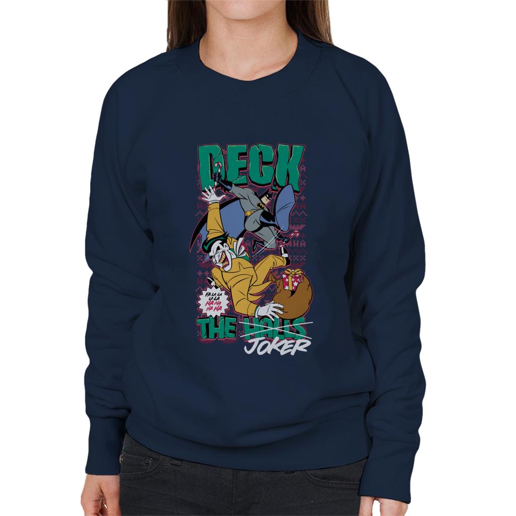 Batman Christmas Deck The Joker Women's Sweatshirt