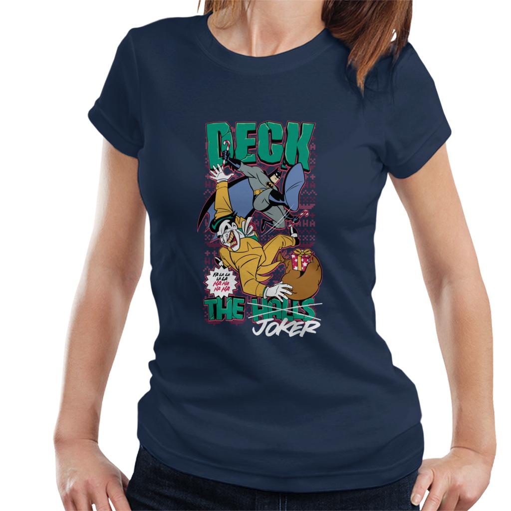 Batman Christmas Deck The Joker Women's T-Shirt