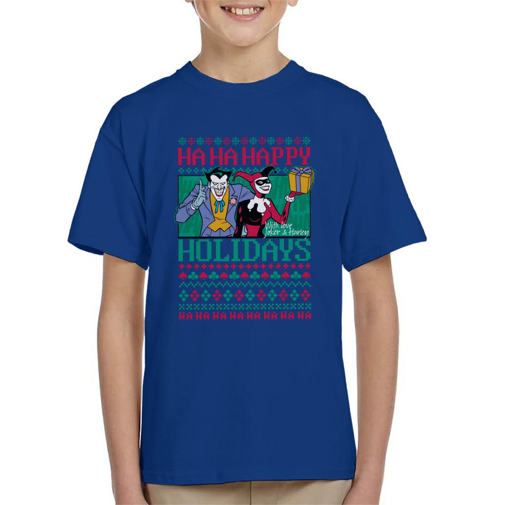 Batman Christmas The Joker Haha Happy Holiday Kid's T-Shirt