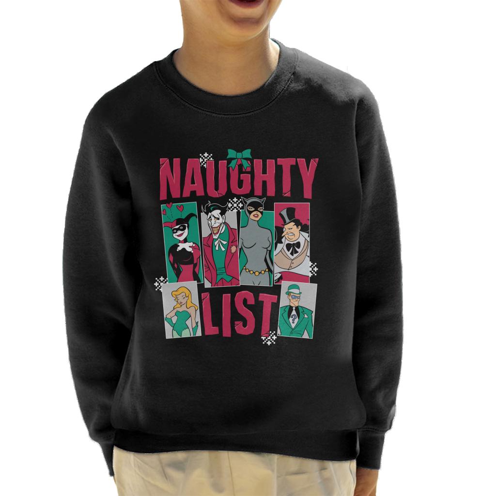 Batman Christmas Naughty List Kid's Sweatshirt