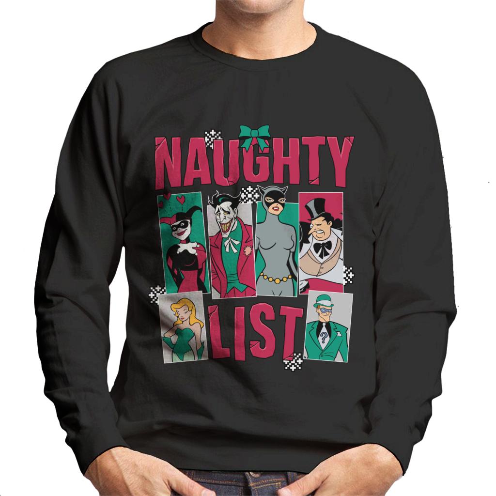 Batman Christmas Naughty List Men's Sweatshirt