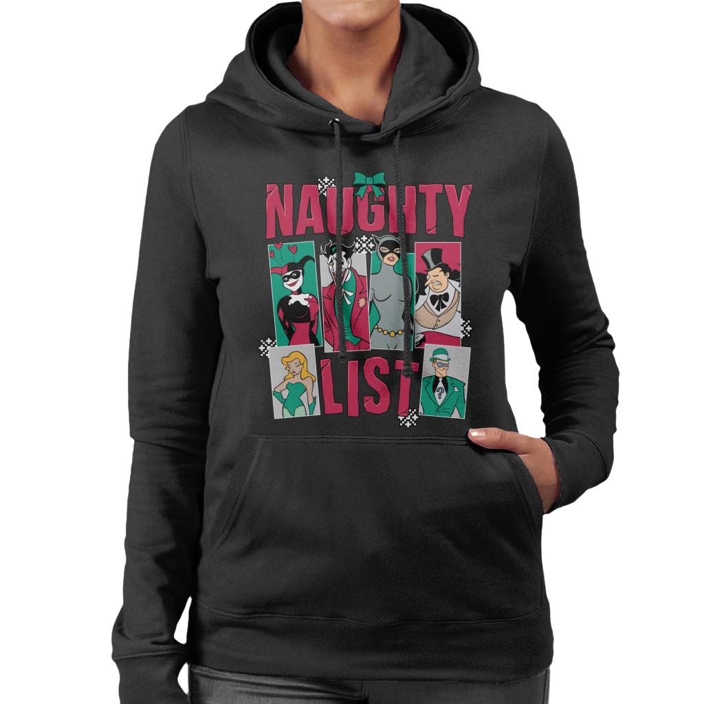 Batman Christmas Naughty List Women's Hooded Sweatshirt