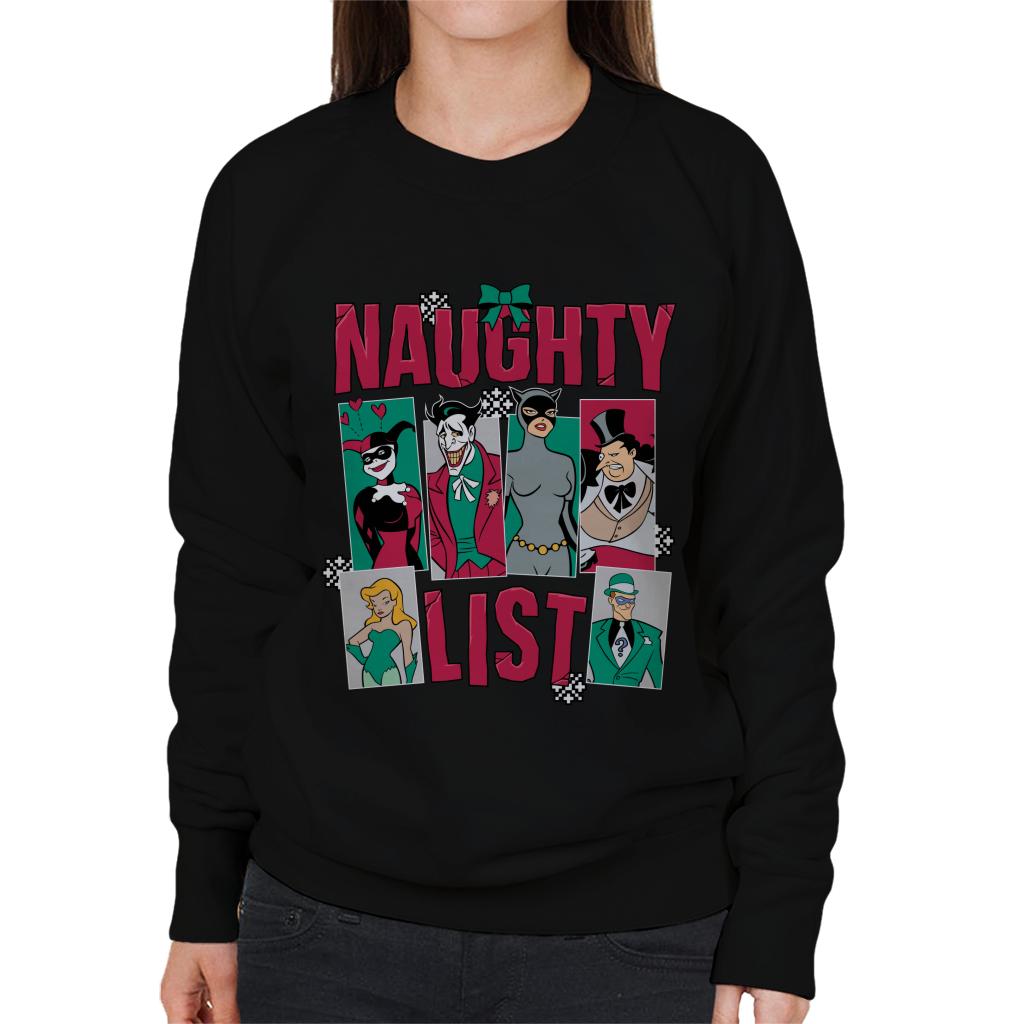 Batman Christmas Naughty List Women's Sweatshirt