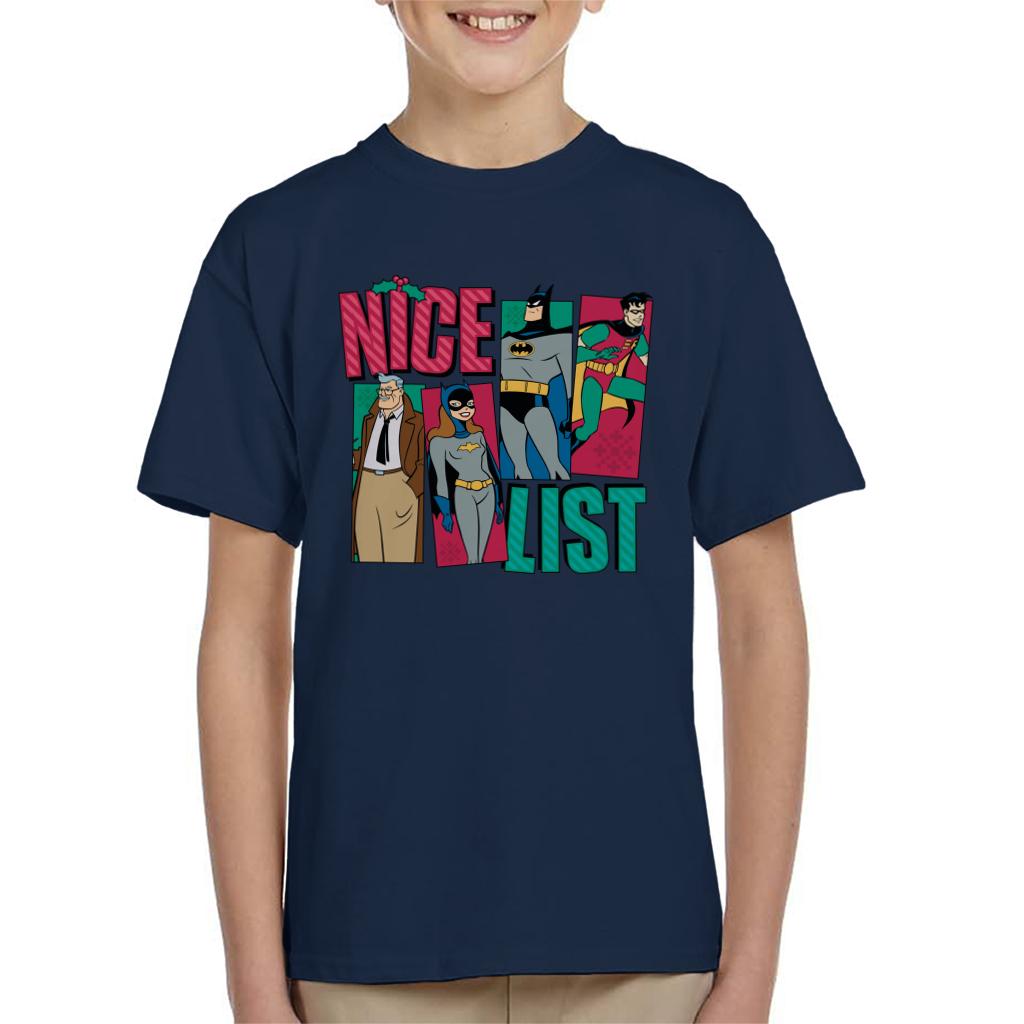 Batman Christmas Nice List Kid's T-Shirt