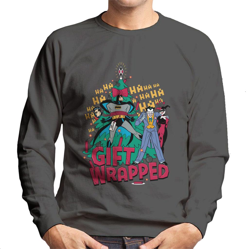 Batman Christmas Joker I Gift Wrapped Men's Sweatshirt