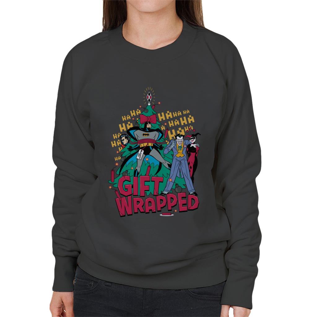 Batman Christmas Joker I Gift Wrapped Women's Sweatshirt