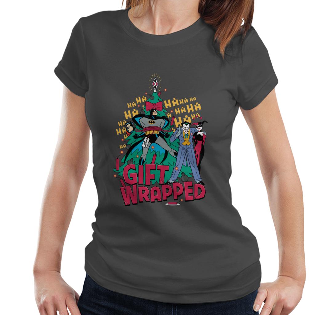 Batman Christmas Joker I Gift Wrapped Women's T-Shirt