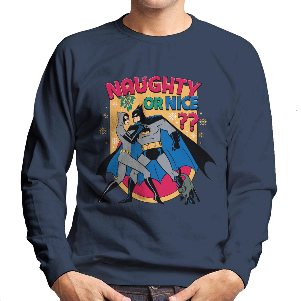 Batman Christmas Naughty Or Nice List Men's Sweatshirt