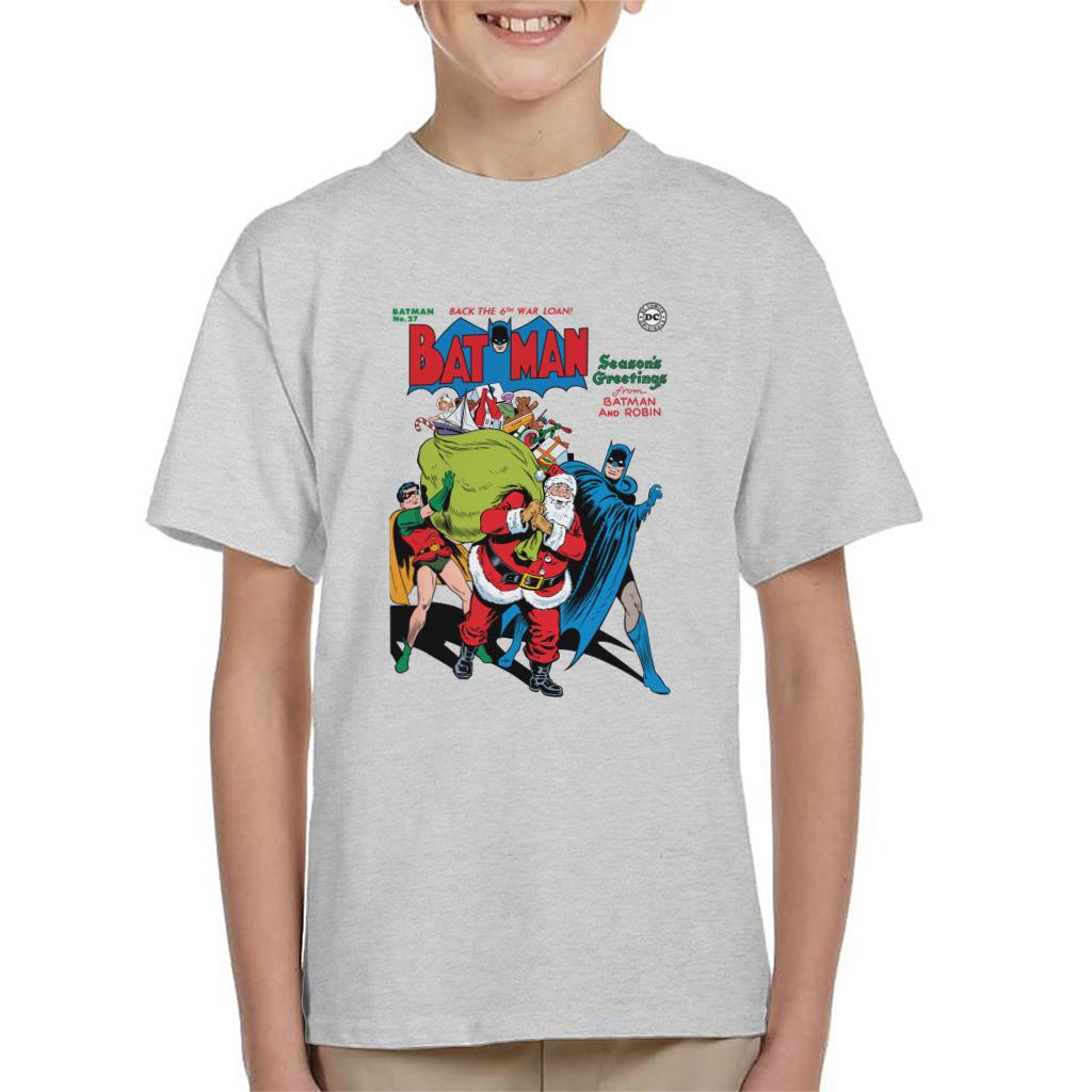 Batman Christmas Seasons Greetings Kid's T-Shirt