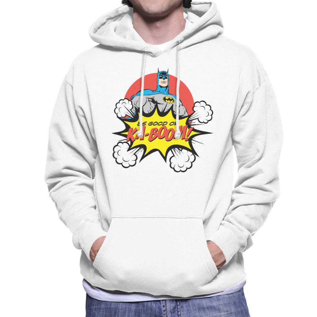 Batman Christmas Be Good Or Ka Boom Men's Hooded Sweatshirt