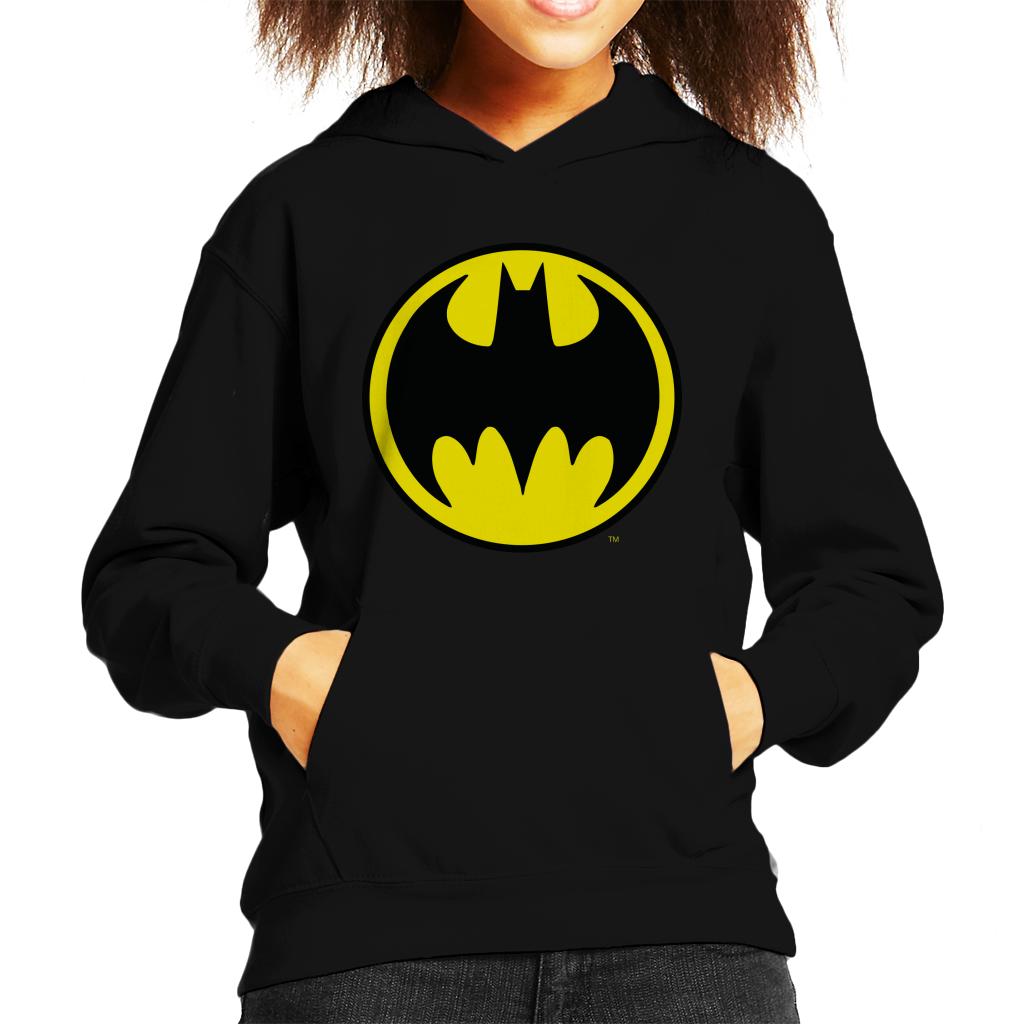 Batman Yellow Logo Kid's Hooded Sweatshirt