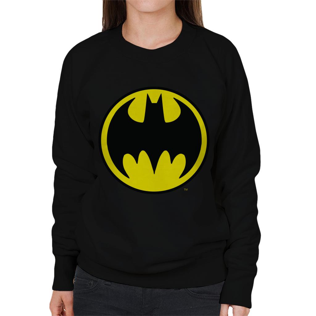 Batman Yellow Logo Women's Sweatshirt