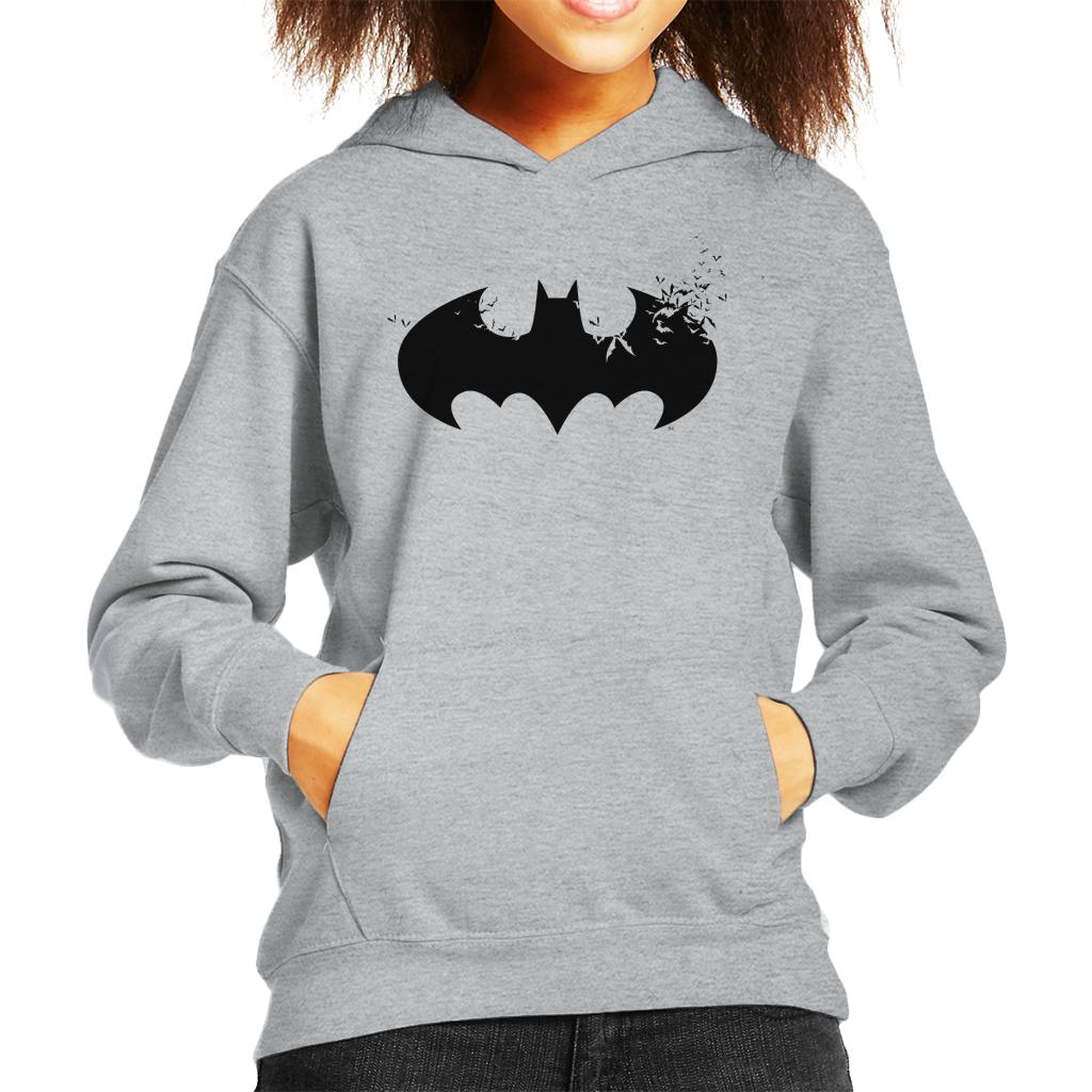 Batman Black Bat Symbol Silhouette Kid's Hooded Sweatshirt