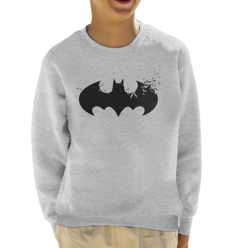 Batman Black Bat Symbol Silhouette Kid's Sweatshirt