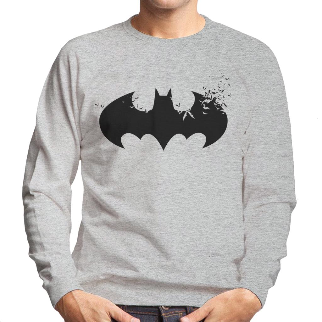 Batman Black Bat Symbol Silhouette Men's Sweatshirt