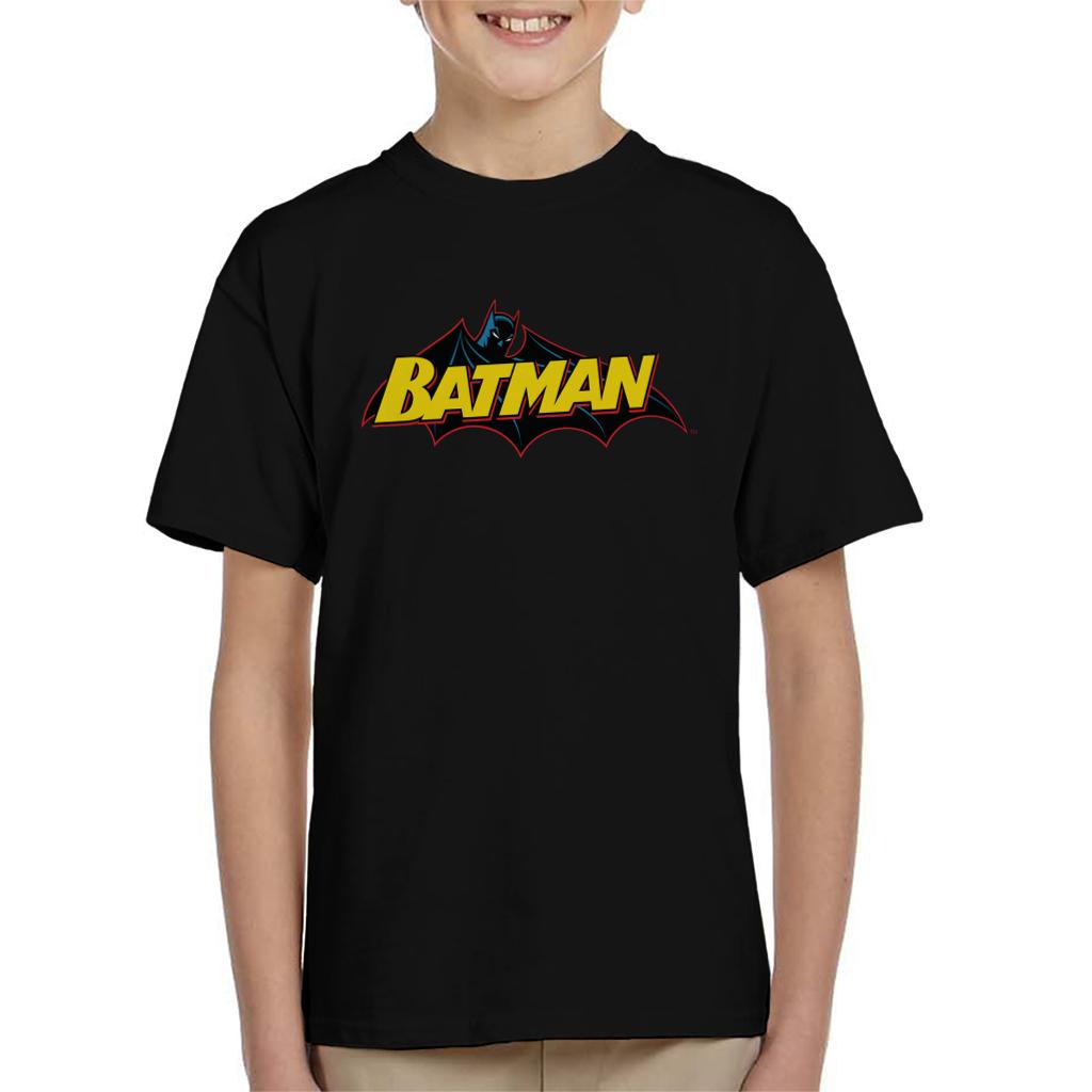 Batman Logo Red Outline Kid's T-Shirt