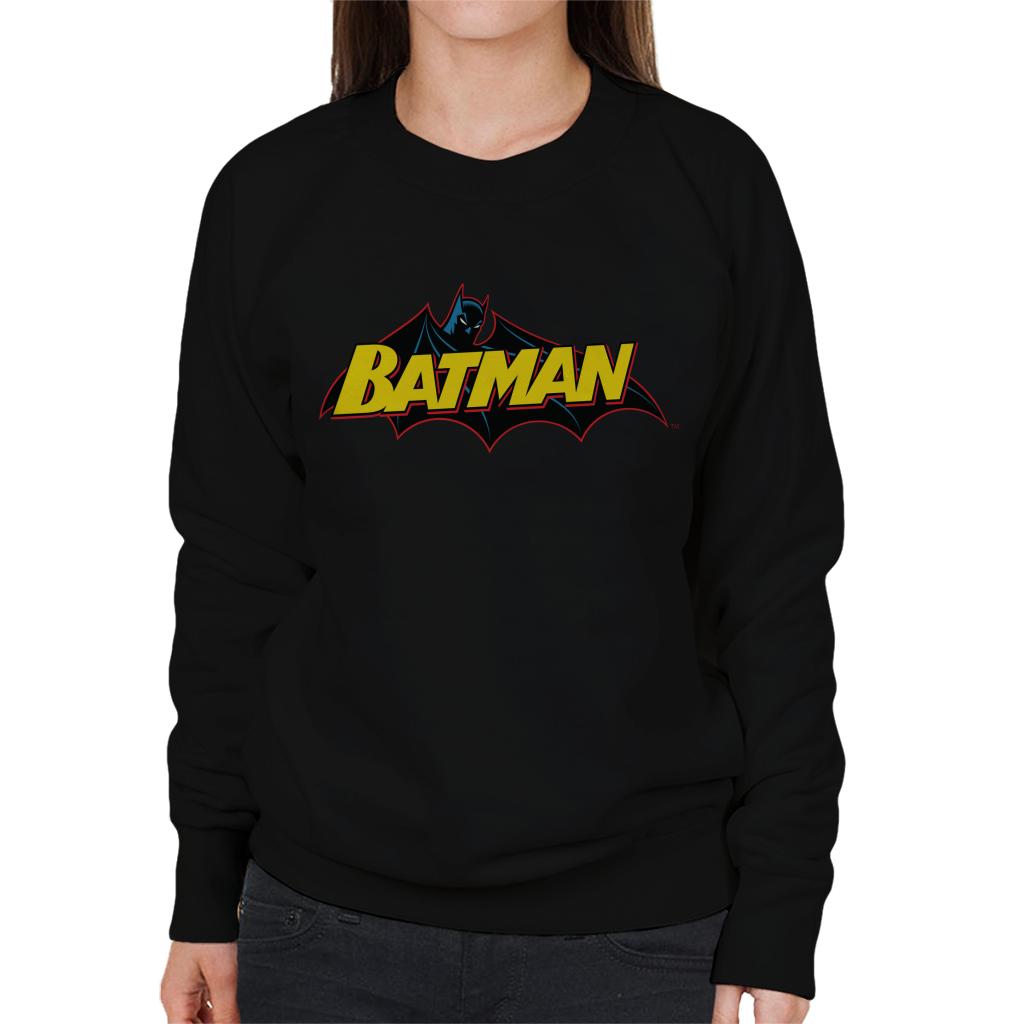 Batman Logo Red Outline Women's Sweatshirt