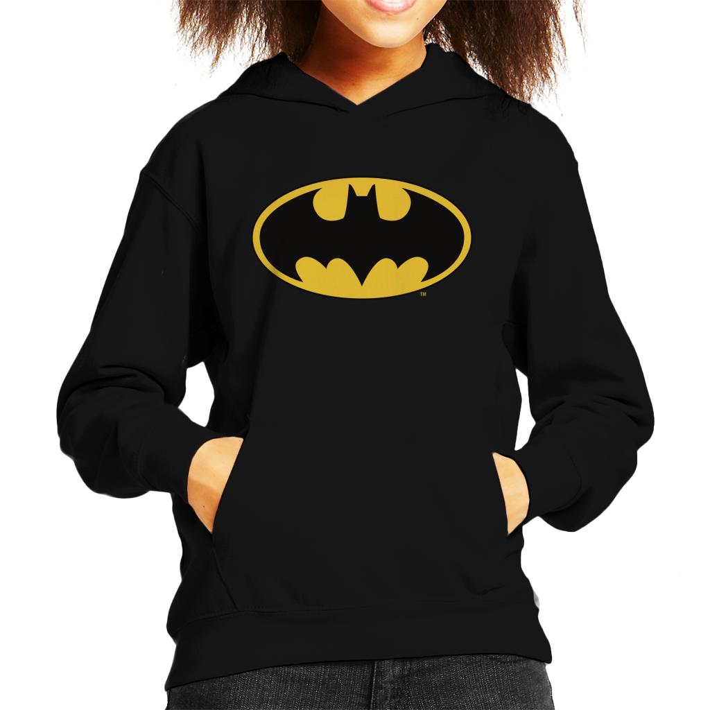 Batman Bat Symbol 1966 Logo Kid's Hooded Sweatshirt