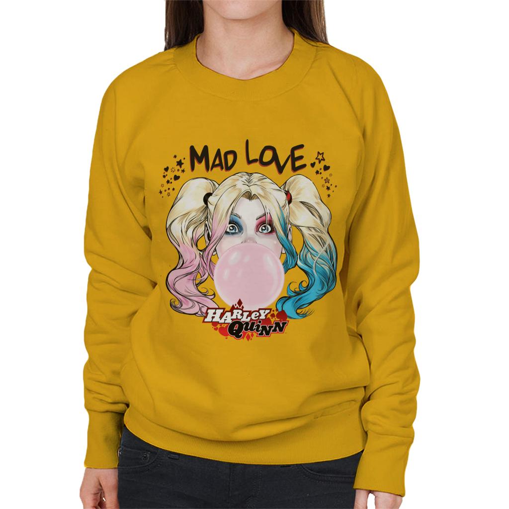 Batman Harley Quinn Bubblegum Mad Love Women's Sweatshirt-ALL + EVERY