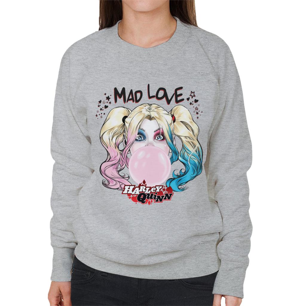 Batman Harley Quinn Bubblegum Mad Love Women's Sweatshirt-ALL + EVERY