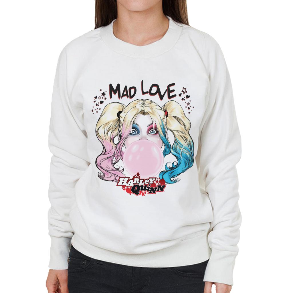 Batman Harley Quinn Bubblegum Mad Love Women's Sweatshirt-ALL + EVERY