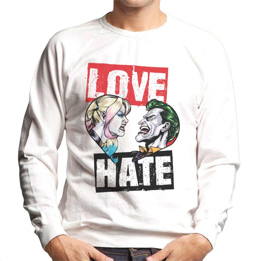 Batman Harley Quinn Vs The Joker Love Hate Men's Sweatshirt-ALL + EVERY