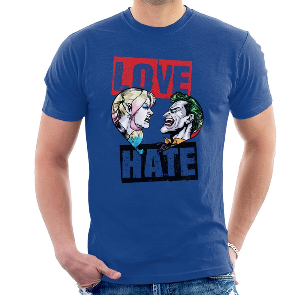 Batman Harley Quinn Vs The Joker Love Hate Men's T-Shirt-ALL + EVERY