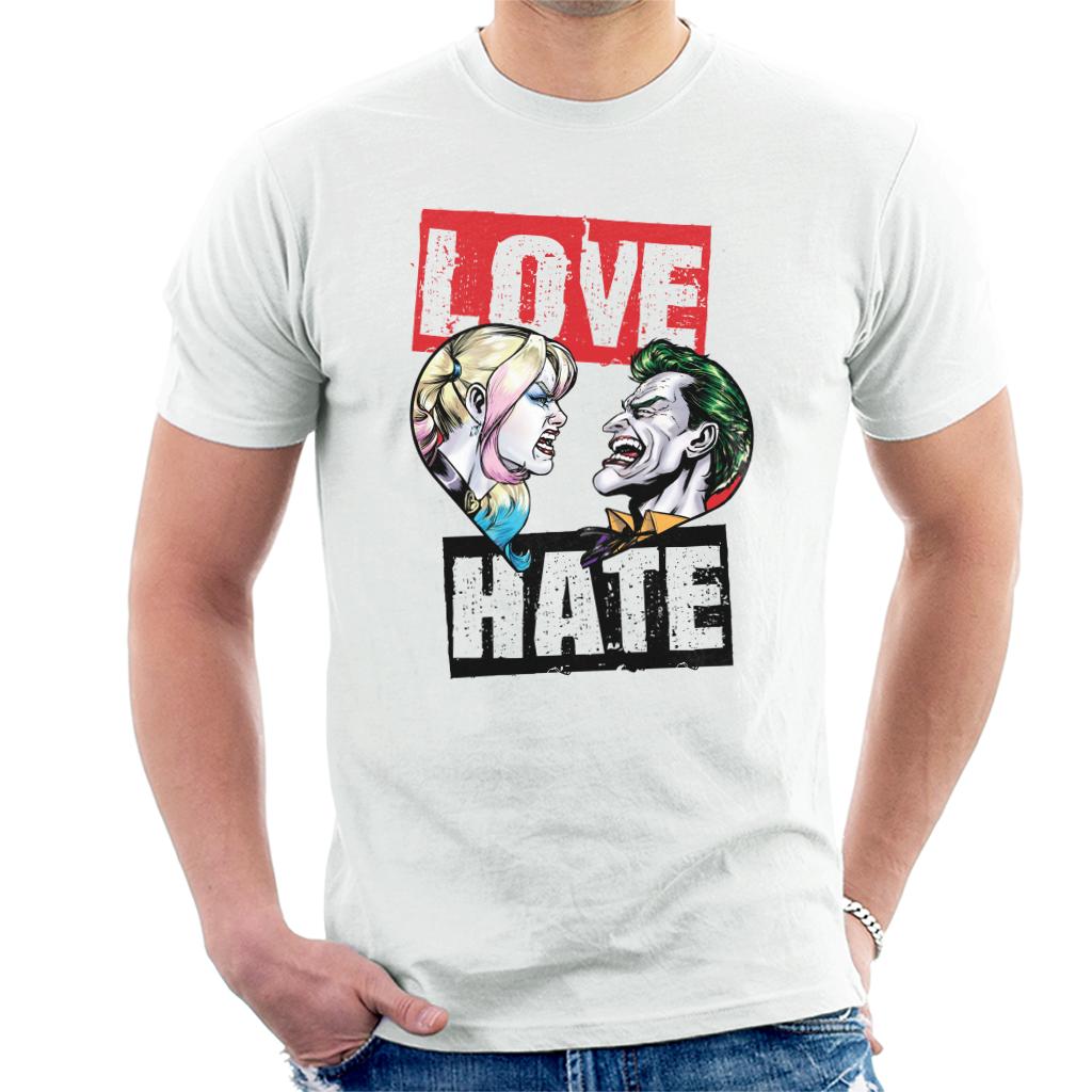 Batman Harley Quinn Vs The Joker Love Hate Men's T-Shirt-ALL + EVERY