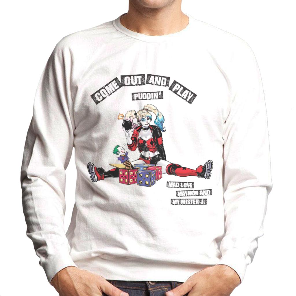 Batman Harley Quinn Come Out And Play Men's Sweatshirt-ALL + EVERY