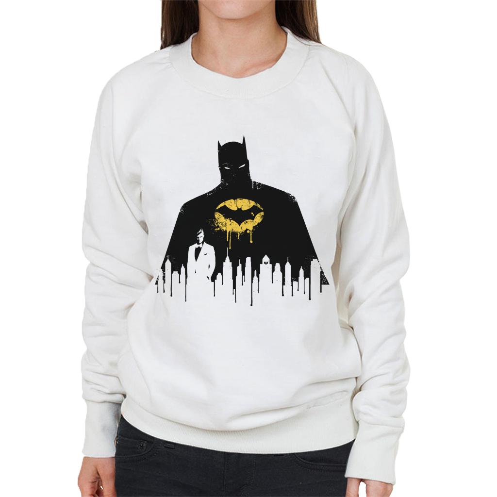 Batman Gotham City Skyscraper Silhouette Women's Sweatshirt-ALL + EVERY