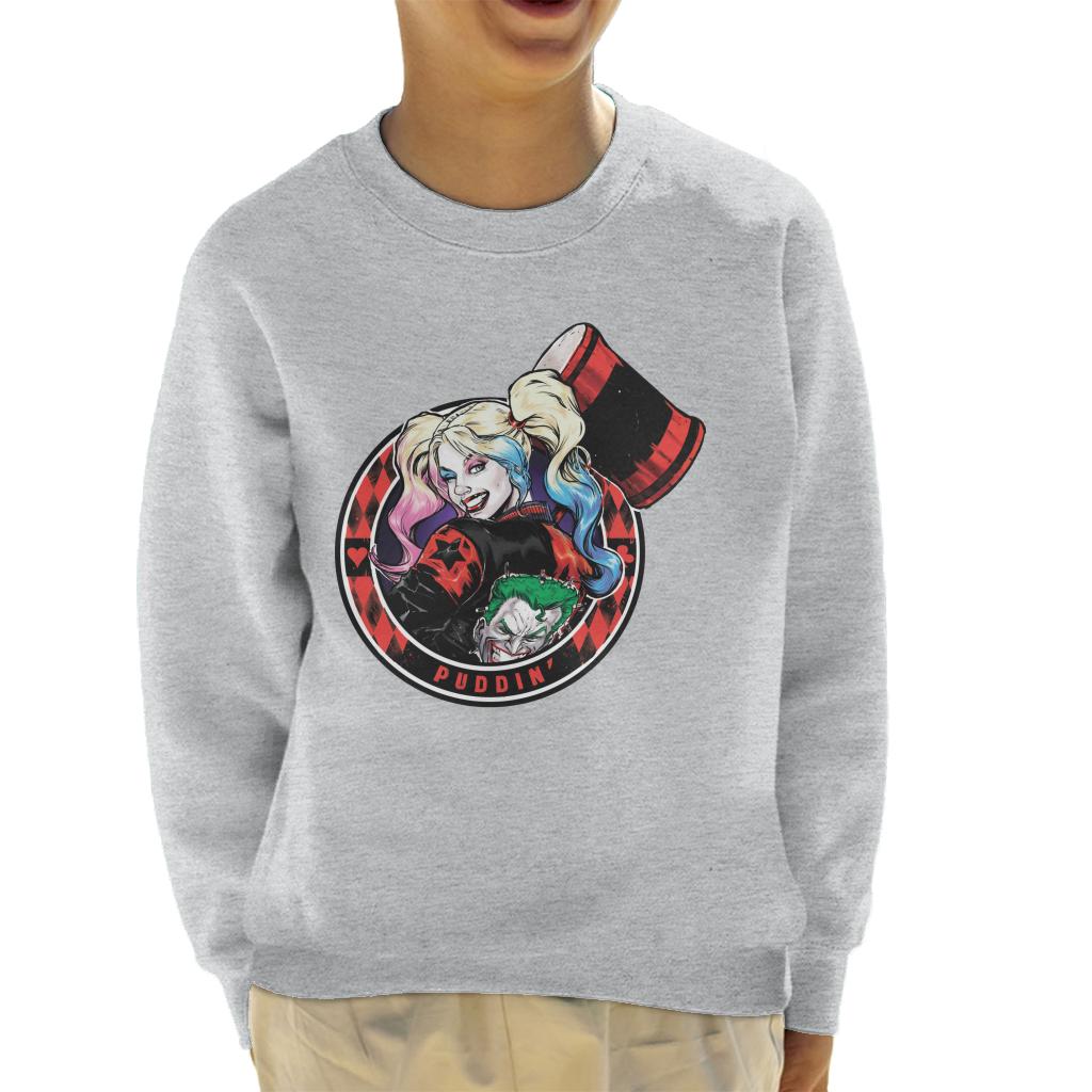 Batman Harley Quinn Vs The Joker Puddin Kid's Sweatshirt-ALL + EVERY