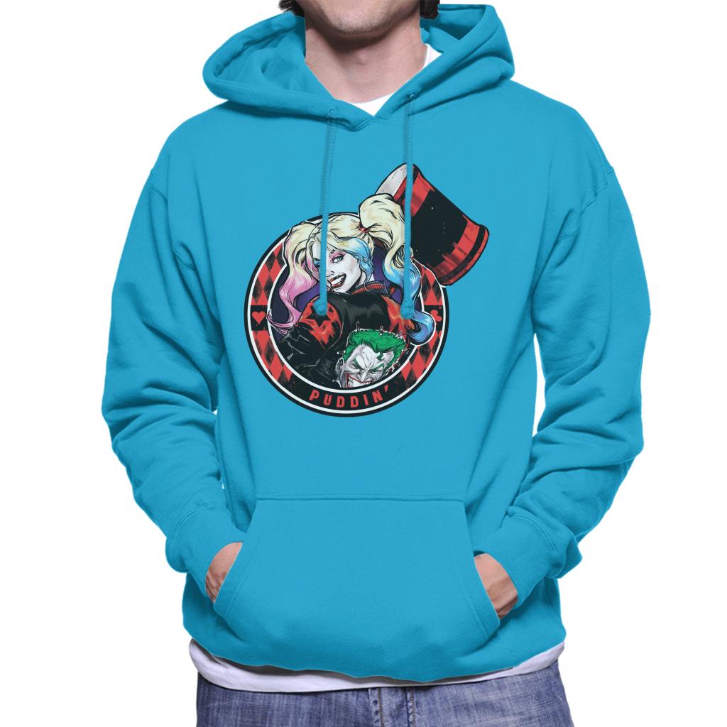 Batman Harley Quinn Vs The Joker Puddin Men's Hooded Sweatshirt-ALL + EVERY