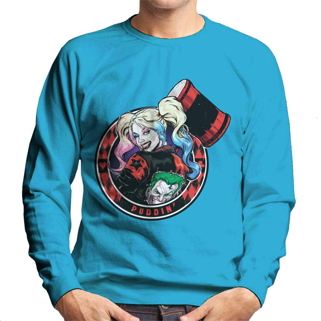 Batman Harley Quinn Vs The Joker Puddin Men's Sweatshirt-ALL + EVERY