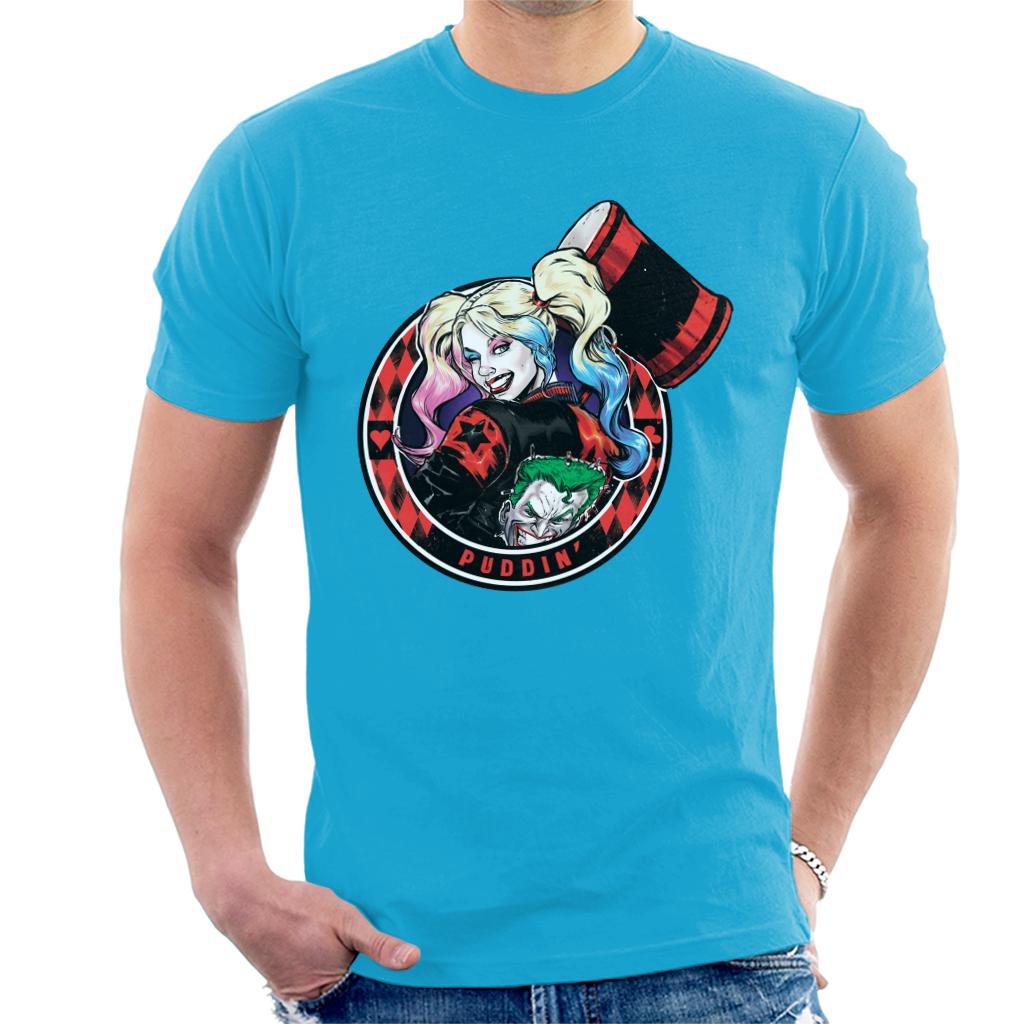 Batman Harley Quinn Vs The Joker Puddin Men's T-Shirt-ALL + EVERY